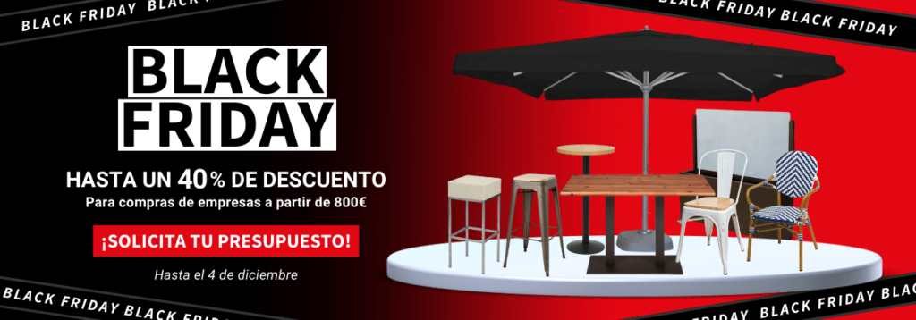 ofertas black friday mobiliario hostelería feyma Madrid